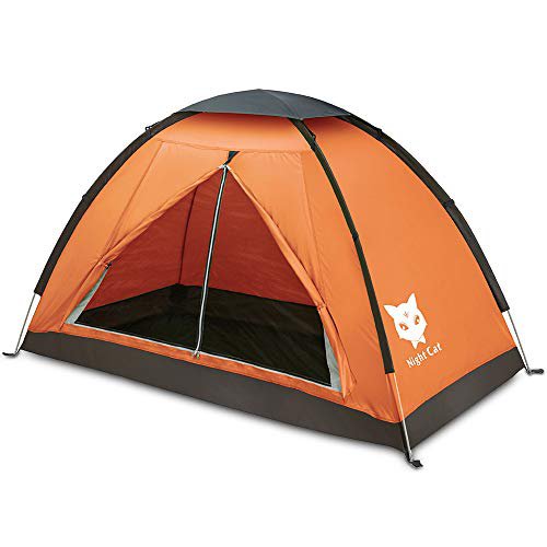 Night Cat Ruckzuck Zelt 1 Personen Mann Wasserdicht Zelt Leicht Camping Atmungsaktiv Einfache Einrichtungs für Outdoor Wandern Doppelschicht