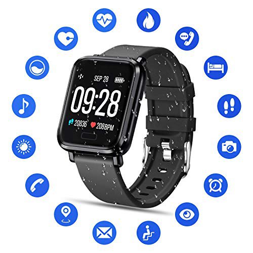 Wasserdicht Smartwatch Sports Uhr Pulsuhr Blutdruck Fitness Tracker Armband IP68 