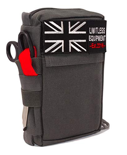 Limitless Equipment Alpha First Aid Kit MOLLE Erste-Hilfe-Tasche für Militär, Camping, Survival, Wandern und Auto.