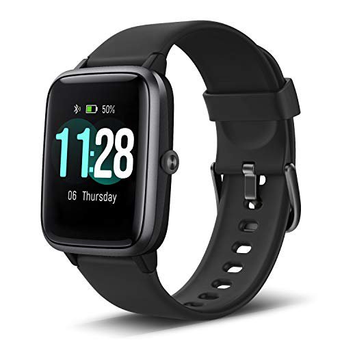 LETSCOM Smartwatch, Fitness Tracker 1,3 Zoll Farbdisplay Uhr mit Herzfrequenzmesser Schrittzähler und Schlafmonitor, wasserdicht Sportuhr für Frauen Männer für iOS Android Handy