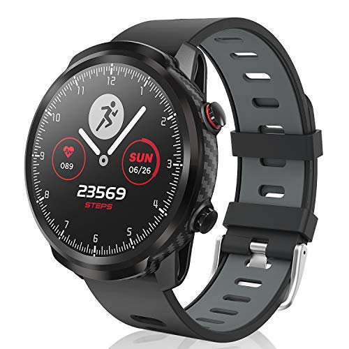 CatShin Smart Watch, Fitness-Tracker Touchscreen SmartWatch wasserdichte Uhr mit Herzfrequenzmesser Schrittzähler Schlafmonitor Stoppuhr für Männer und Frauen kompatibel mit Android iOS (Gray)