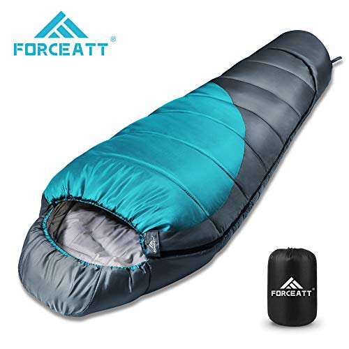 Forceatt Mumien Schlafsack,Allgemeine Temperatur ist -10℃ -15℃,3-4 Jahreszeiten,schlafsäcke ist Wasserdicht und reißfest,Produktgewicht ist 1.62kg,für Outdoor, Camping and Trekking