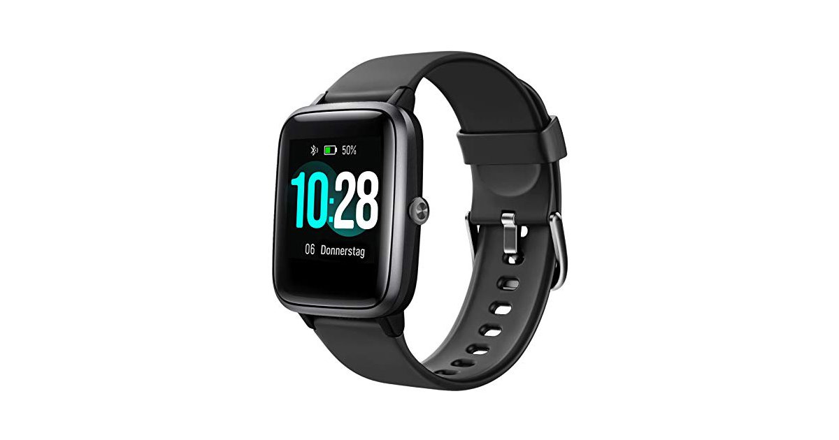 Letsfit Smartwatch, 1.3 Zoll Touchscreen Fitness Armbanduhr, Fitness
