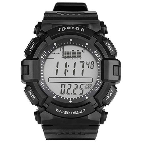 Wolong Herren Sportuhr Outdoor Freizeit Laufen Digital Armbanduhren mit Pace Erinnerung, Alarm und Stoppuhr,Weiß