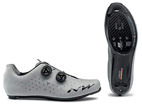 Northwave Revolution 2 Rennrad Fahrrad Schuhe reflectiv silberfarben 2021: Größe: 45