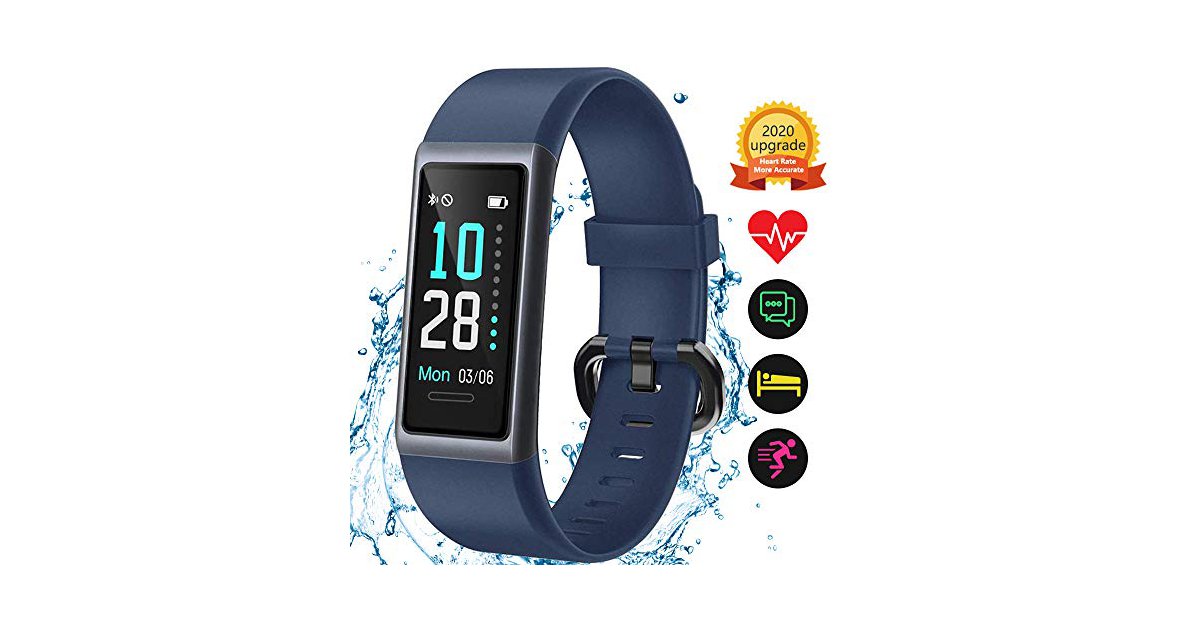 KUNGIX Kungix Ip68 Fitness Tracker with Heart Rate Monitor, Fit Tracker
