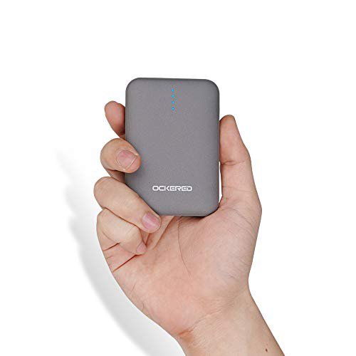 ockered Powerbank 10000mAh, Mini Power Bank Slim Tragbares Ladegerät, Klein and kompakt Externer Akku Mit 4.8A Dual Output für iPhone, Samsung Galaxy,iPad,Huawei und weitere