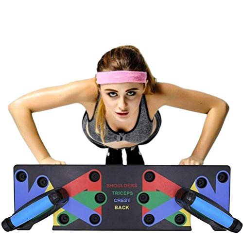 Kawosh 9 in 1 Push Up Rack Board liegestützen Brett Muskeltraining System mit Ständer - Liegestützgriffe Krafttraining Turnhalle Fitnessgeräte Home Trainingsgeräte