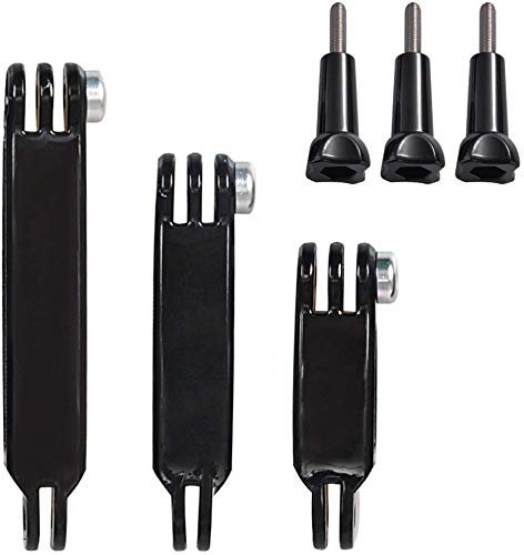 ShipeeKin 3X Gerade Verlängerungsarme Extensions (68/88/108mm) Erweiterungsarm für GoPro 8 7 6 5 4 3+ 3 Serien, SJCAM, EK7000, GeekPro und andere Action-Kamera