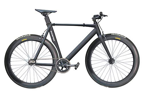 Godspeed Singlespeed Fixie 700C 28 Fahrrad Rennrad Aluminium Rahmen Schwarz matt Speedy 60 DUS 58cm Ab