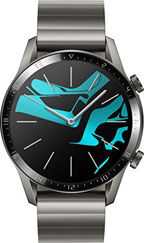 HUAWEI Watch GT 2 Elite (46mm), [Exklusiv +5EUR Amazon Gutschein], Titanium Gray