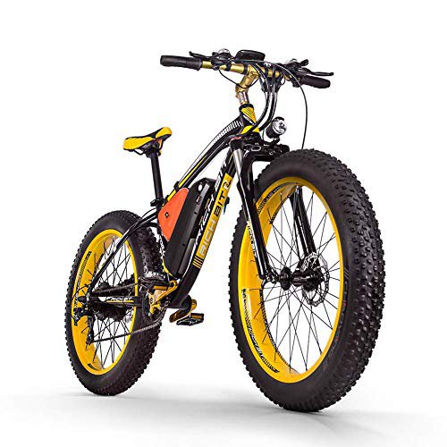 RICH BIT Elektrofahrrad 1000W Fat E-Bike Mountainbike 26-Zoll Fat Tire Herren Beach Cruiser Ebikes 48V * 17 Ah, Starke Leistung Geeignet für jedes Gelände (mit zweitem Ladegerät)