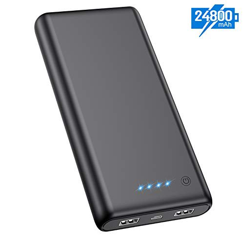 Feob Powerbank - Neuester Intelligent Steuerung-IC Externer Akku 24800mAh Ultra-Hohe Kapazität Power Bank Power Pack Schnellladung Ladegerät Akku Pack für iPhone, iPad, Samsung Galaxy und mehr