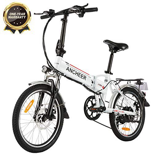 ANCHEER Elektrofahrrad, 20-Zoll E-Bike für Erwachsene mit Lithium-Akku (250 W, 36 V) & 7-Gang