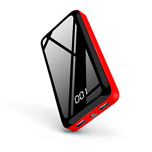 Nuxgal Handy Powerbank 26800mAh Externer Akku, Portable Phone Charger LED Anzeige Design Tragbares Ladegerät Dual USB 2.1A Ports und Type c Power Pack für MacBook ios Samsung und weitere Smartphones