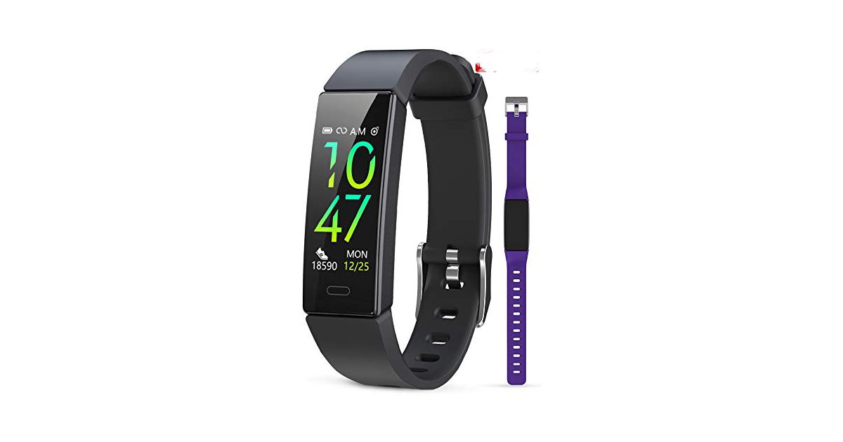 JAZIPO Fitness Armband mit Blutdruckmessung Pulsmesser, Fitness Tracker