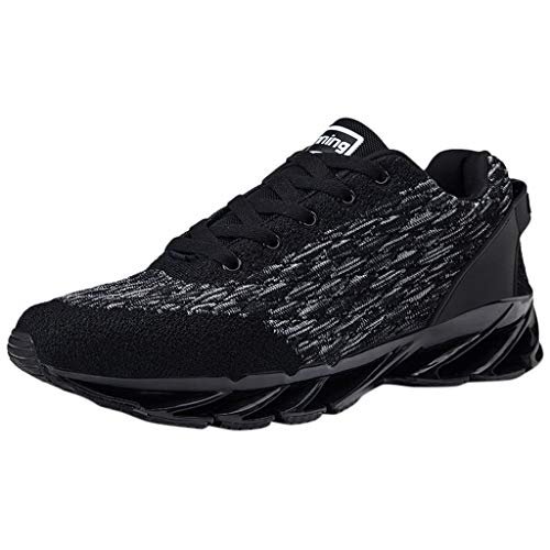 Koly-Schuhe Herren Sneaker Kolylong® Männer Laufschuhe Leichte Klinge Fitness Straße Wanderschuhe Atmungsaktiv rutschfeste Mode Casual Sneaker Traillaufschuhe Schnürer Sneaker Joggingschuhe Trekkingschuhe