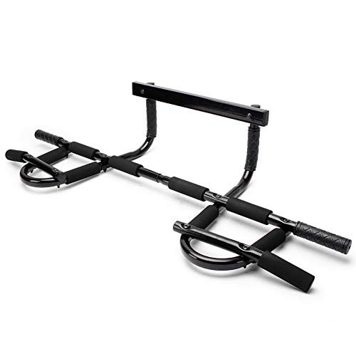 U'King Klimmzugstange Multifunktion Fitnessstange Tür Reckstange Multigriff Türreck für Türrahmen Pull up bar Wandmontage 130kg für Zuhause