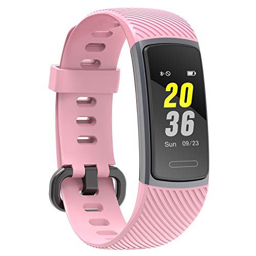 LETSCOM Fitness Armband mit Pulsmesser Wasserdicht, Kalorienzähler Schrittzähler Aktivitätstracker Uhr Schrittzähler Schlafmonitor, Farbbildschirm IP68 Wasserdicht für Kinder, Frauen und Männer