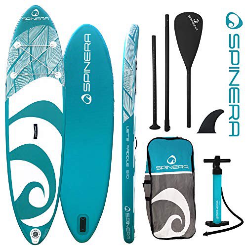 SPINERA SUP Board Lets Paddle 9´10-300x76x15cm Stand Up Paddle Set aufblasbar | Board | Paddle | Finne | Rucksack | | Luftpumpe | Reparaturset