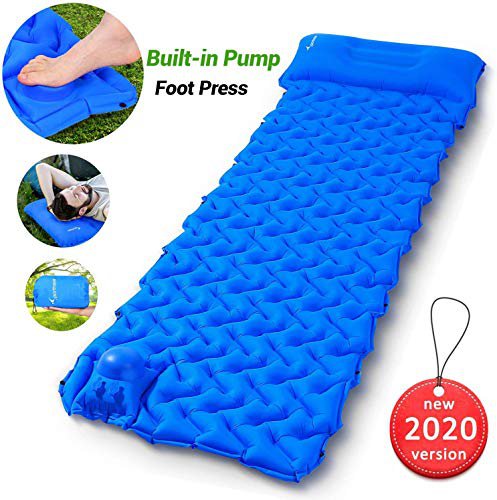Sportneer Camping Isomatte, Camping Matte Schlafmatte Ultraleichte Isomatte für Outdoor, Feuchtigkeitsfes für Wandern, Backpacking, Camping, Strand