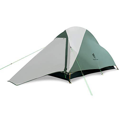 GEERTOP Ultraleichtes Campingzelt 1 Person Ultraleichte Zelt 3-4 Saison Leichte wasserdichte Zelte Einfache Einrichtung Freistehendes Kuppelzelt für Trekking, Outdoor, Festival mit kleinem Packmaß