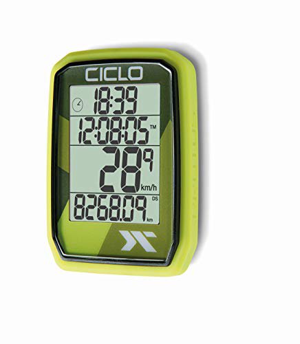 Ciclosport CICLO Unisex – Erwachsene PROTOS 105 Fahrradcomputer, grün, normal