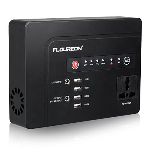 FLOUREON Power Station 146Wh 230v tragbare Power Bank mit 4 USB mit AC  universal Steckdose für