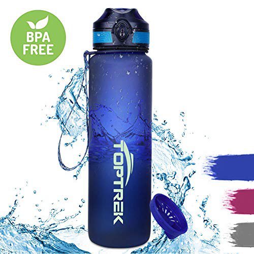 toptrek Trinkflasche 1L BPAFrei Wasserflasche aus Tritan