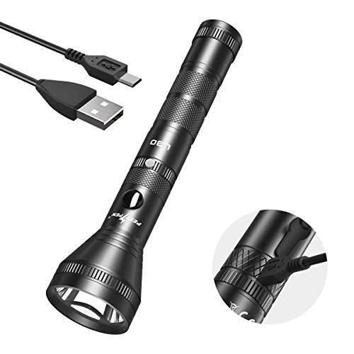 WUBEN LED Taschenlampe Aufladbar USB Taschenlampen für Outdoor 1200 Lumen IPX6 Wasserdicht mit 18650 Akku