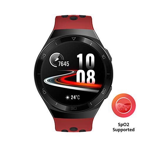 HUAWEI Watch GT 2e Smartwatch (SpO2-Monitoring,Herzfrequenz-Messung,Musik Wiedergabe,GPS,Fitness Tracker,5ATM wasserdicht) lava red