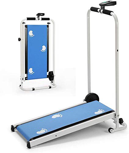 LUHUIYUAN Mini Mechanische Laufband, Hand laufende Maschine Mini Fitness-Walking-Maschine für Home Gym Übung