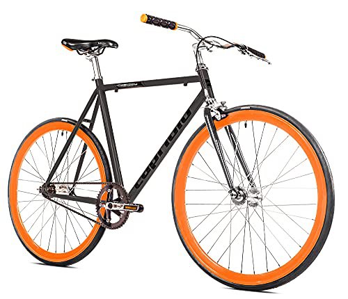 breluxx ® Singlespeed 700C/1, 28 Zoll Fixie Singlespeed Fastboy CityBike, Graphite, 11,7kg, Made in EU