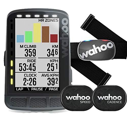 Wahoo Fitness Wahoo Elemnt Roam GPS Fahrradcomputer Bundle inkl Tickr 2 Gen, RPM SPD/Cad
