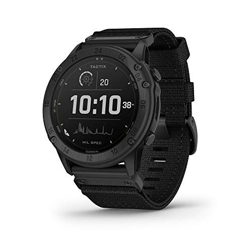 Garmin Tactix Delta Solar, Taktische Uhr, solarbetrieben, robust gebaut nach Militärstandards, Nachtsicht-Kompatibilität, Schwarz (010-02357-10)