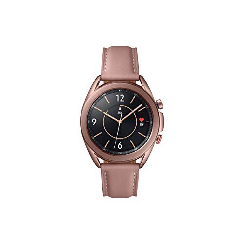 Samsung Galaxy Watch3, runde Bluetooth Smartwatch für Android, drehbare Lünette, LTE, Fitnessuhr, Fitness-Tracker, großes Display, 41 mm, bronze, inkl. 36 Monate Herstellergarantie [Exkl. bei Amazon]