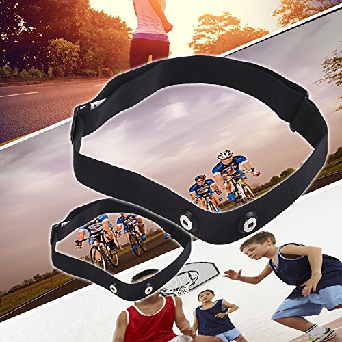 Anyutai Ersatz Ersatz Brust weicher Gurt für Garmin Polar H1 H2 H3 H6 H7 H10 Runtastic Wahoo Sport Running Verstellbarer elastischer Herzfrequenz-Nylonriemen für Männer und Frauen Schwarz