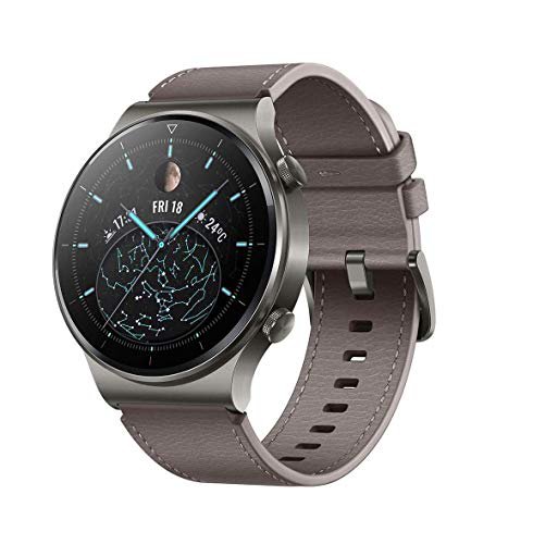 HUAWEI WATCH GT 2 Pro Smartwatch, 1,39 Zoll AMOLED HD-Touchscreen, 2 Wochen Akkulaufzeit, GPS & GLONASS, SpO2, 100+Trainingsmodi, Bluetooth-Anrufe, Herzfrequenzmessung, Nebula Grey