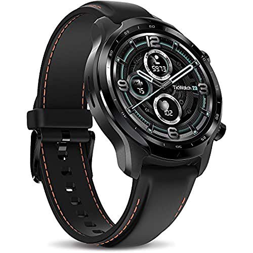 Ticwatch Pro 3 LTE Smartwatch, Mobiltelefon-Konnektivität, Wear OS von Google, 4100 Plattform, Herzfrequenz-Schlaftracking und NFC, IP68 Schwimmbereit, Lange Batterielebensdauer, Nur Vodafone