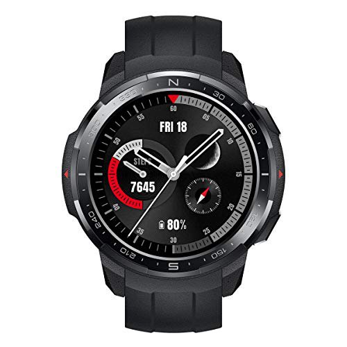HONOR Watch GS Pro - GPS-Multisport-Smartwatch mit Robustes Gehäuse, 25-tägiger Akkulaufzeit, 1,39-Zoll-AMOLED, schwimmbereit, SpO2, Herzfrequenz-Tracking, kompatibel mit Android und iOS (Schwarz)