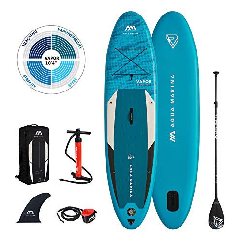 AM AQUA MARINA Stand Up Paddle Board aufblasbar im Set Vapor 2021 iSUP 10’4’’ Stand-Up Paddling SUP-Board 315 x 79 x 15 cm