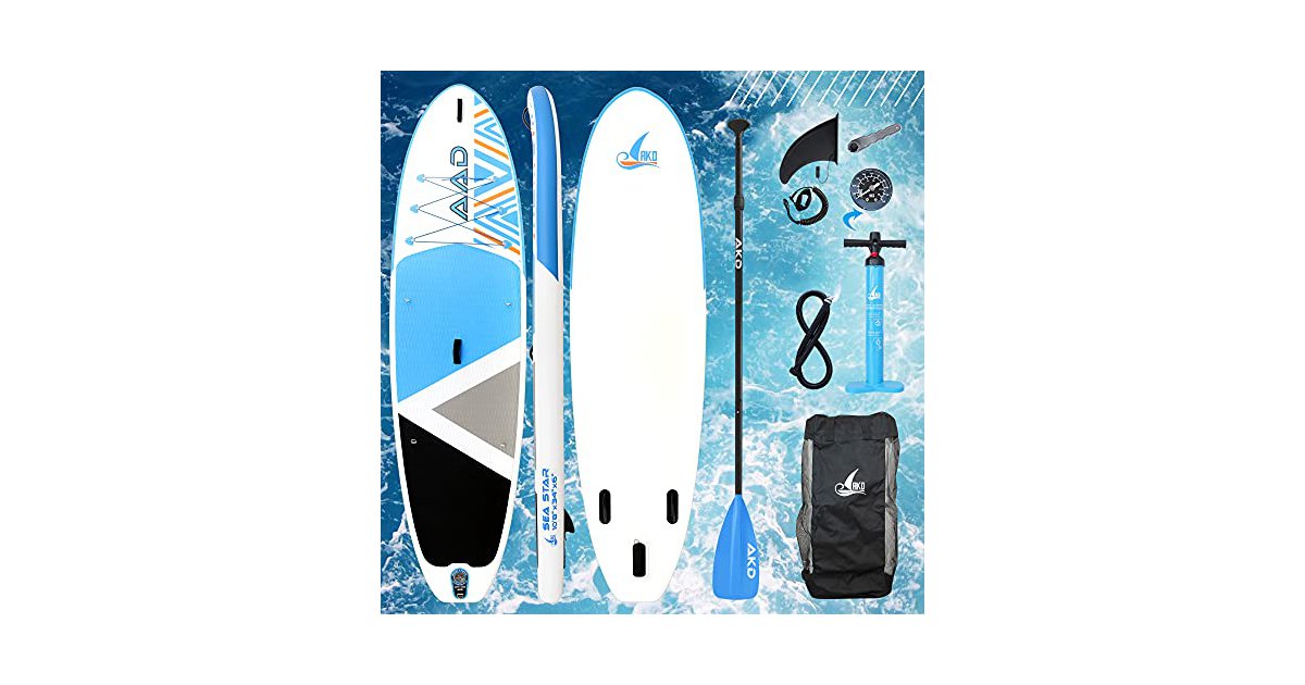 AKD Seastar 10'8" SUP Board 325 x86 x15cm Paddle Board Aufblasbar 165KG