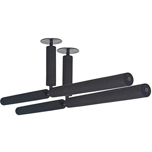 4boarder Double-SUP Decken-Halterung Halter Boardhalterung Boardhalter | für 2 | Stand-up Paddleboard | S.U.P. | Surfboard | Longboard | Wellenreiter | schwarz