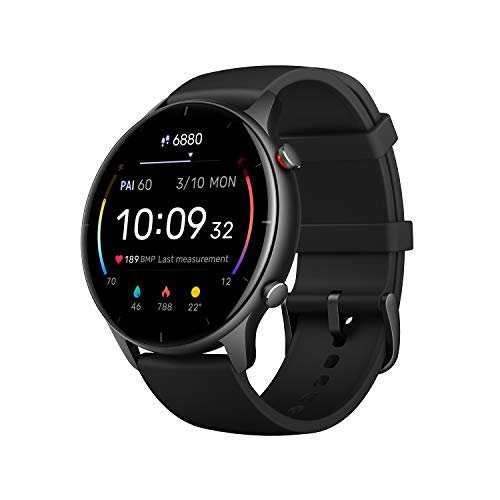 Amazfit Smartwatch GTR 2e GPS 1,39'' AMOLED Aktivitätstracker für Fitness und Gesundheit mit 90 Sportmodi, 24 Tagen Akku, Überwachung von SpO2, Herzfrequenz, Schlaf und Stress für Herren Damen