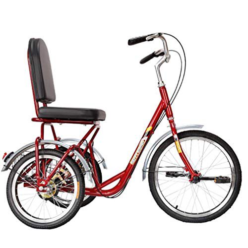 M-YN Erwachsene Dreirad Fahrrad Dreirad for Erwachsene mit Korb, 3 Radfahrräder Erwachsene Senioren Cruiser Bike, Dreirad Fahrräder for Frauen Männer Anfänger, verschleißfeste Sattel
