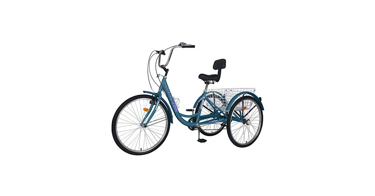 MOONCOOL MOPHOTO 61 cm 7 Gang 3Rad Erwachsene Dreirad Trike Cruiser