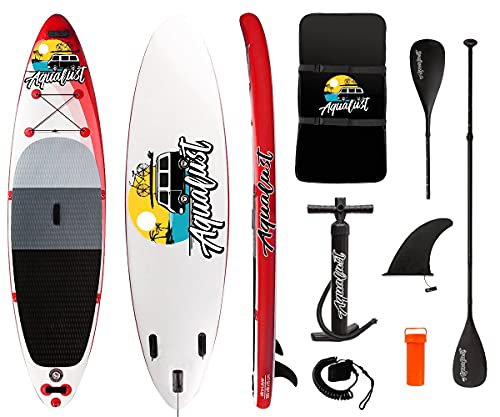 AQUALUST 10'6" SUP Board Stand Up Paddle Surf-Board Kajak Paddel 320x81cm