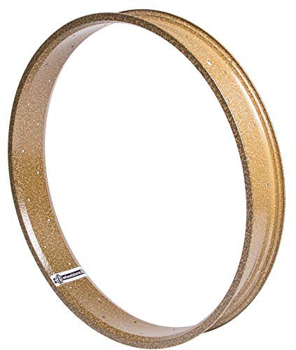 Wheelstore24 Power-Bikes Cruiser, Fatbike Alufelge, Felge/Rim 26 Zoll, 80mm, 36 Loch, hammerschlag braun, Brown