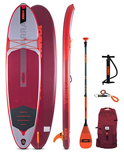 Jobe Aero Yarra 10';6 Stand Up Paddle Board SUP-Paket - Board, Tasche, Pumpe, Paddel & Leine/Gurt - Leichtgewicht - Unisex