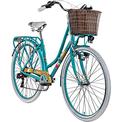 Galano Damenrad 700c Hollandrad Stadtrad 28 Zoll  Blush 7 Gang Fahrrad Damen City (türkis, 48 cm)